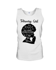 February Girl They Whispered To Her You Cannot Withstand The Storm Birthday Women's Day Unisex Tank tile