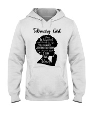 February Girl They Whispered To Her You Cannot Withstand The Storm Birthday Women's Day Hooded Sweatshirt tile
