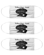 February Girl They Whispered To Her You Cannot Withstand The Storm Birthday Women's Day Mask tile