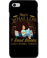 I Read Books And I Know Things Book Lovers Day Phone Case tile