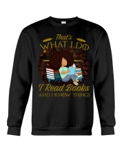 I Read Books And I Know Things Book Lovers Day Crewneck Sweatshirt tile