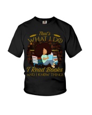 I Read Books And I Know Things Book Lovers Day Youth T-Shirt tile