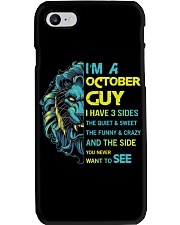 I'm A October Guy I Have 3 Sides Birthday Phone Case tile