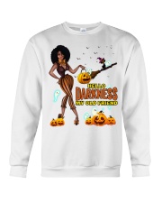 Afro Halloween - Hello Darkness My Friend Crewneck Sweatshirt tile