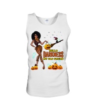 Afro Halloween - Hello Darkness My Friend Unisex Tank tile