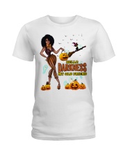 Afro Halloween - Hello Darkness My Friend Ladies T-Shirt front