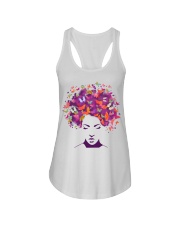 Women Natural Hair Art Butterfly Colorful Style Women's Day Ladies Flowy Tank tile