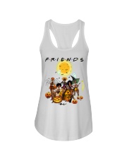 Black Friends Halloween Style Full Moon Halloween Day Ladies Flowy Tank tile