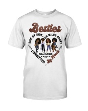 Besties side by side or miles will always be connected by heart To Friend Best Friend Day Premium Fit Mens Tee tile