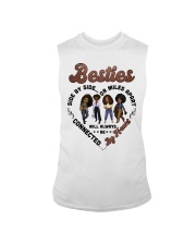 Besties side by side or miles will always be connected by heart To Friend Best Friend Day Sleeveless Tee tile
