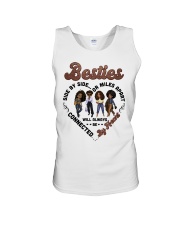 Besties side by side or miles will always be connected by heart To Friend Best Friend Day Unisex Tank tile