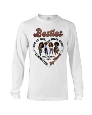 Besties side by side or miles will always be connected by heart To Friend Best Friend Day Long Sleeve Tee tile
