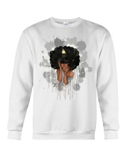 Black Queen Art Afro Queen Natural Hair Beauty Women's Day Crewneck Sweatshirt tile