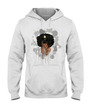 Black Queen Art Afro Queen Natural Hair Beauty Women's Day Hooded Sweatshirt tile