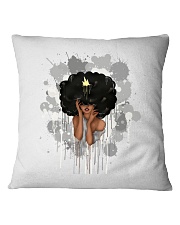 Black Queen Art Afro Queen Natural Hair Beauty Women's Day Square Pillowcase tile