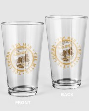Black Father The Man The Myth The Legend To Dad To Dad Father's Day Pint Glass tile
