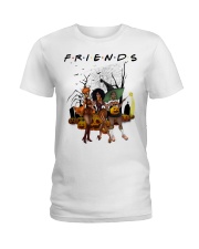 Black Friends Halloween Day Ladies T-Shirt front