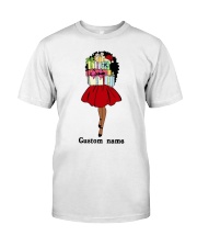 Personalized Black Girl Christmas Day Classic T-Shirt tile