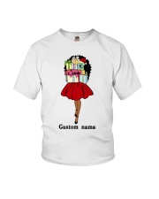 Personalized Black Girl Christmas Day Youth T-Shirt tile