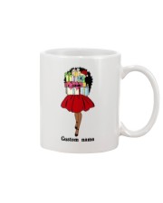 Personalized Black Girl Christmas Day Mug tile