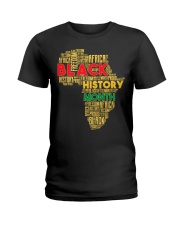 Freedom Africa Black History Month Ladies T-Shirt tile