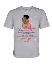 If They Whisper To You Mom To Daughter V-Neck T-Shirt tile