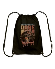 Unapologetically Dope Black Queen Black Pride Women's Day Drawstring Bag tile