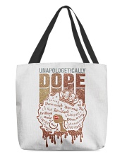 Unapologetically Dope Black Queen Black Pride Women's Day All-Over Tote tile
