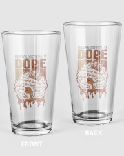 Unapologetically Dope Black Queen Black Pride Women's Day Pint Glass tile