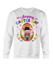 Black Kid Egg Happy Easter Day Crewneck Sweatshirt tile