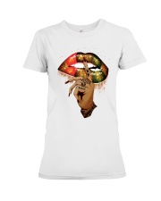 No Justice No Peace Juneteenth Premium Fit Ladies Tee tile