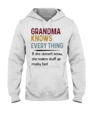 Grandma Knows Every Thing Hooded Sweatshirt tile