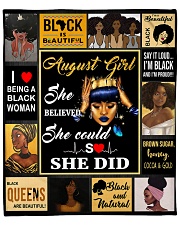 August Girl She Believed She Could So She Did Fleece Blanket - 50" x 60" front