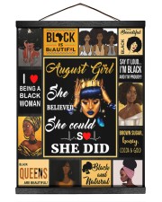 August Girl She Believed She Could So She Did Hanging Canvas tile