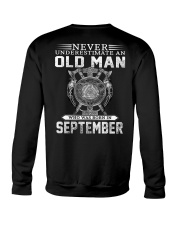 Never Underestimate An Old Man Who Was Born In Sep Crewneck Sweatshirt tile