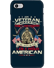 I Am A Veteran I Believe In God Family And Country Phone Case tile