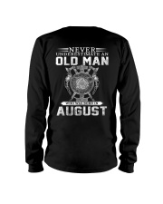 Never Underestimate An Old Man Who Was Born In Aug Long Sleeve Tee tile