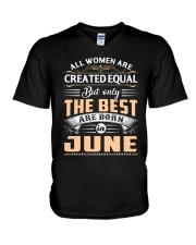 All Woman Are Created Equal But Only The Best V-Neck T-Shirt tile