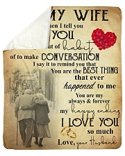 To My Wife Sherpa Fleece Blanket tile