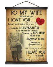To My Wife Hanging Canvas tile