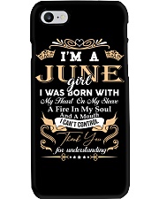 I'm A June Girl Phone Case tile