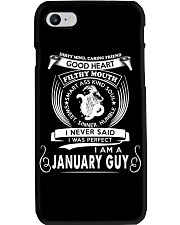 I Am A January Guy Phone Case tile