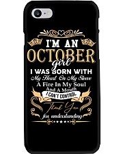 I'm A October Girl Phone Case tile