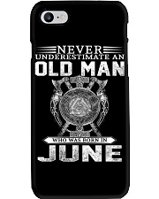 Never Underestimate An Old Man Who Was Born In Jun Phone Case tile
