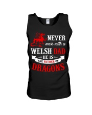 Never Mess With a Welsh Dad He is The Father Unisex Tank tile