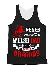 Never Mess With a Welsh Dad He is The Father All-Over Unisex Tank tile