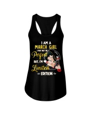 I Am A March Girl Ladies Flowy Tank tile