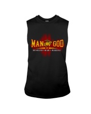 Man Of God Husband- Dad- Marine Sleeveless Tee tile
