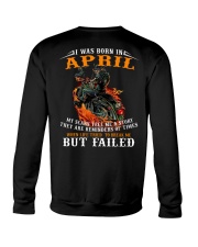I Was Born In April My Scars Tell Me A Story Crewneck Sweatshirt tile