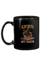I Was Born In April My Scars Tell Me A Story Mug tile
